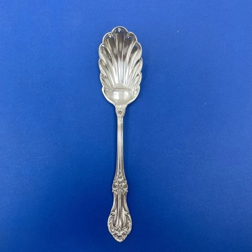 Vintage Wild Rose International Sterling Silver Sugar Shell Spoon 30g