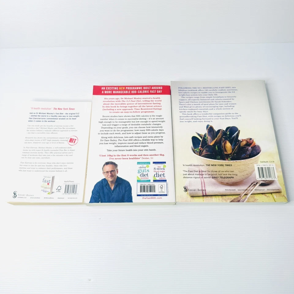 The Fast 800 + Fast Diet Recipe Book + Fast Exercise Dr Michael Mosley Book Lot - image 3 of 4