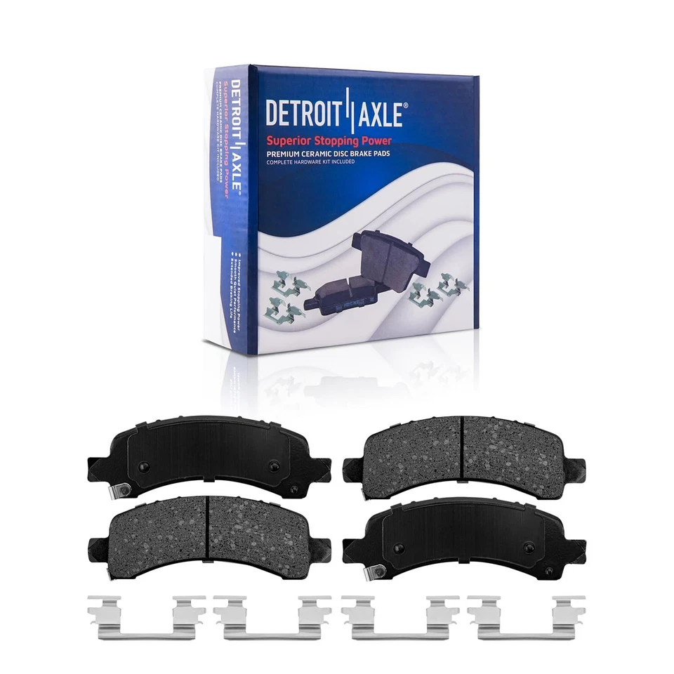 Rear Drilled Brake Rotors Brake Pads for Chevrolet GMC Express Savana 2500 3500 - Image 4 of 4