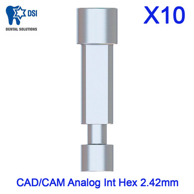 5 Healing Caps Slim Platform 3.0mm for Dental Implant Internal Hex Prosthetic