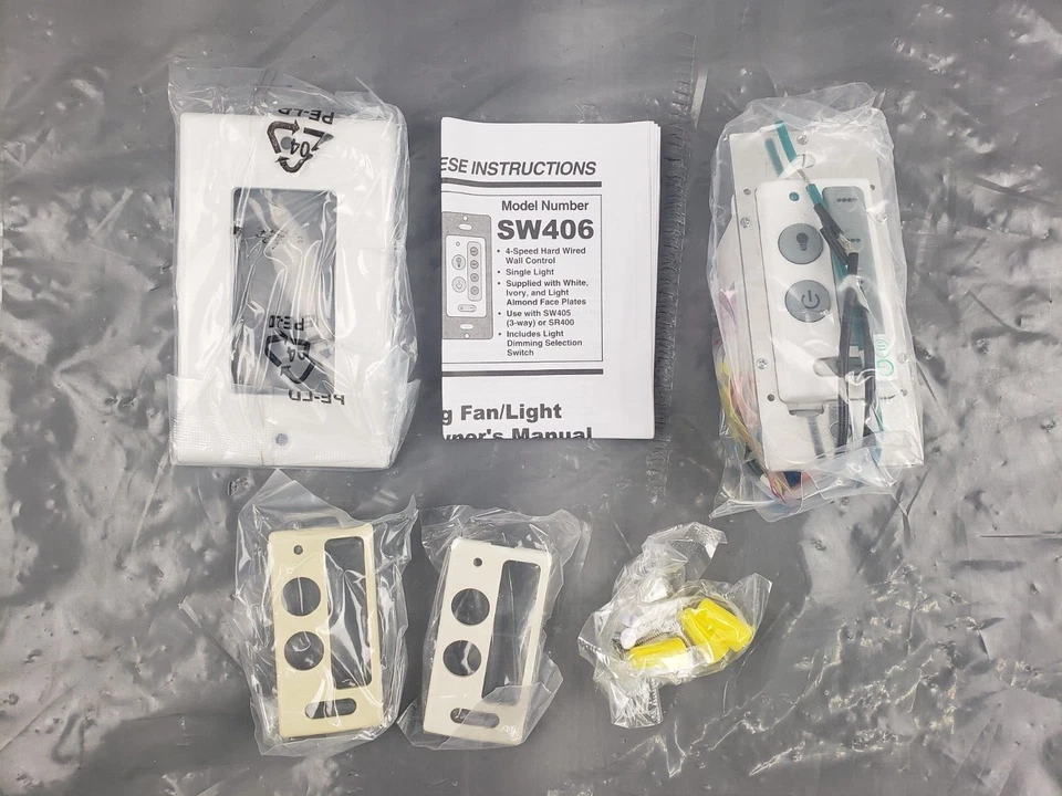 New EMERSON SW406 UNIVERSAL CEILING FAN LIGHT WALL MOUNT REMOTE CONTROL KIT - Image 2 of 3