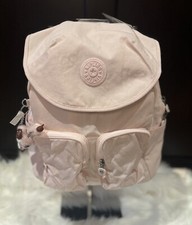 Mochila mediana Kipling Fiona rosa prímula para mujer KI9014 6JW NUEVA CON ETIQUETAS PRECIO DE VENTA SUGERIDO POR EL FABRICANTE $114