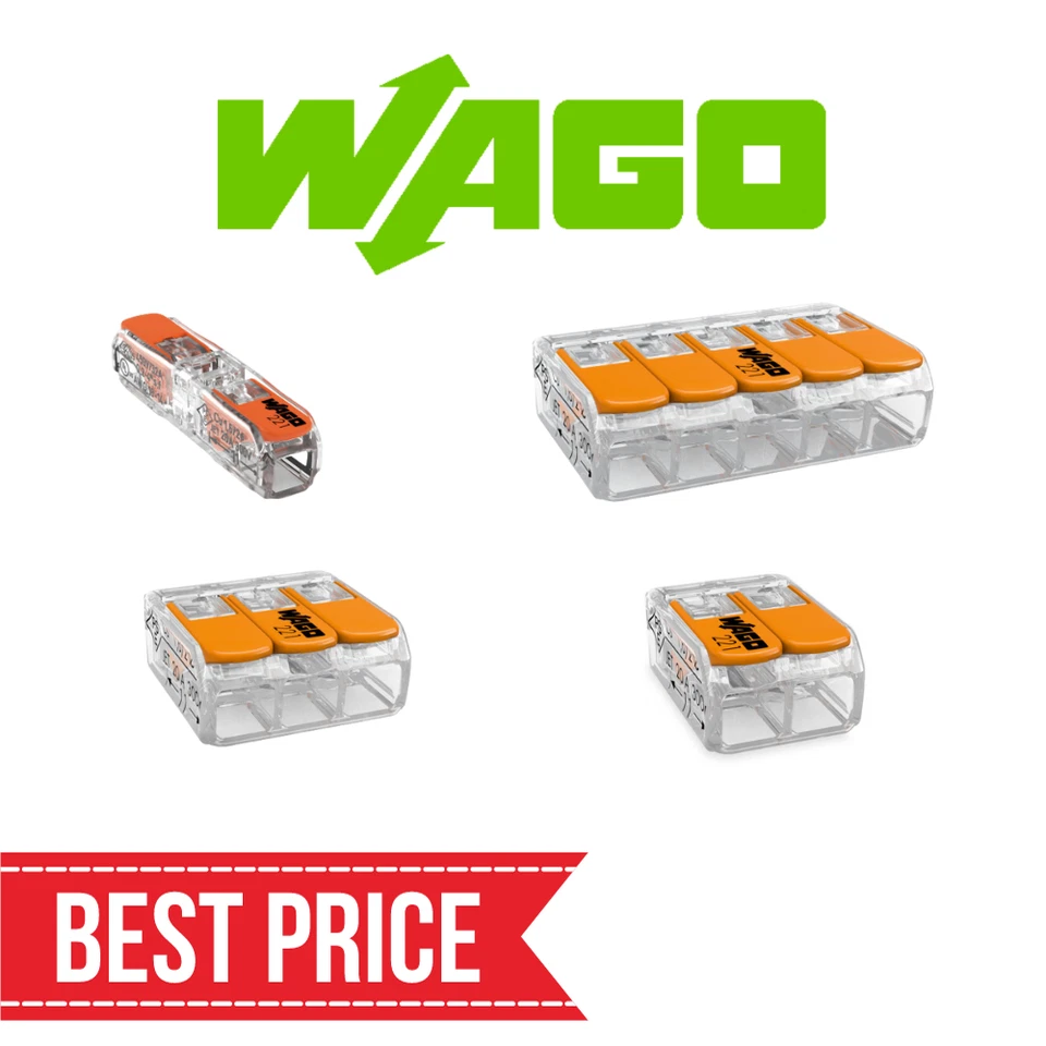 WAGO 221 Lever Type Push Cable Connector Pick n Mix! - Image 2 of 2