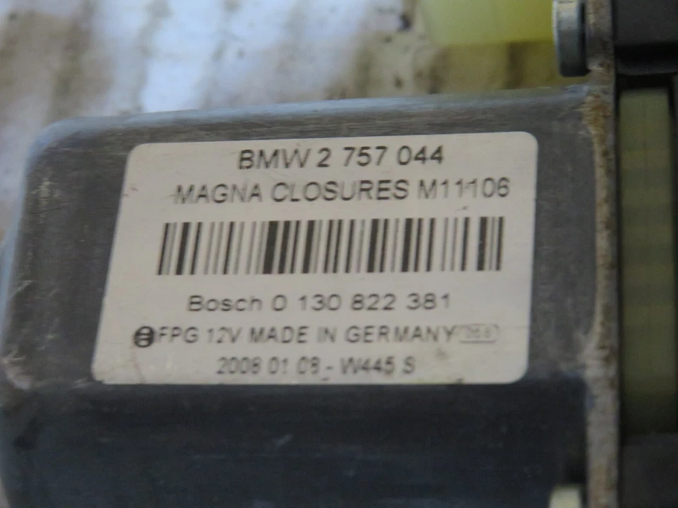 07-13 2008 MINI COOPER S 1,6 L MOTOR VENTANA ELÉCTRICA PASAJERO DERECHO DIESTRO Foto 2 de 4