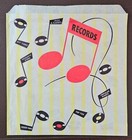 1960s 7" Single Record Shop Paper Bag - Vibrant Retro Design Very Rare