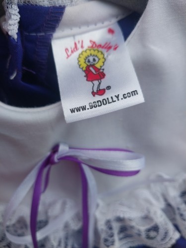 Vintage Lid'l Dolly's Purple Ruffle Frilly Southern Belle Pageant Dress 13-15lb - Picture 5 of 6