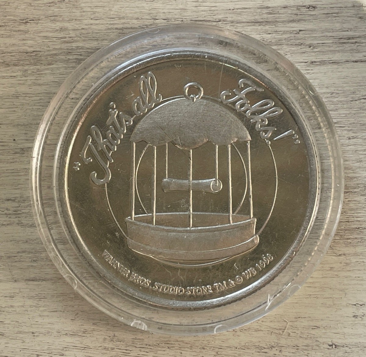 【シリアルナンバー入り】Tweety Bird Vtg 1998 Warner Bros Tweety Bird Collector Coin 1.5