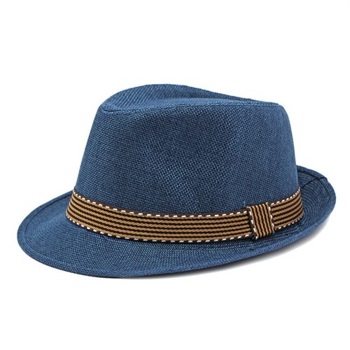 Fedora Hat for Men Panama Trilby Hat Short Brim Summer Sun Hat - Picture 24 of 27