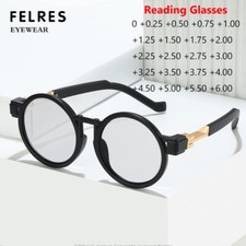 Retro Blue Light Blocking Reading Glasses Men Women Fashion Round Frame Glasses