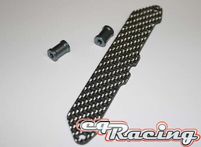 Mugen MBX6 MBX6-RT Batteriehalter Silver Carbon Batteriehalterpfosten M1205 MT6 