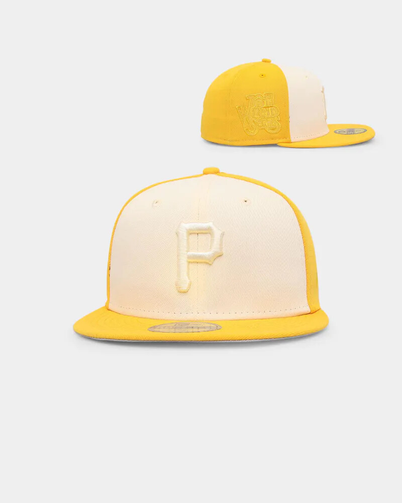 Pittsburgh Pirates New Era World Series Тональный двухцветный кремовый желтый мужской серый УФ 5090₽