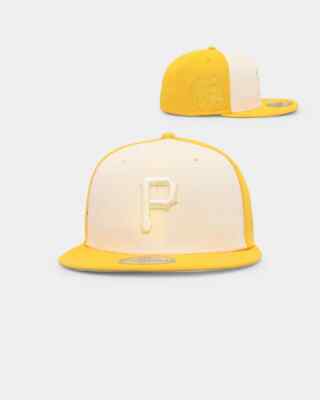 Pittsburgh Pirates New Era World Series Tonal Two-Tone Cream Yellow Mens Grey UV