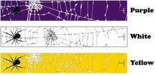 White Water Archery Black Widow Spider Web 3 Arrow Wraps 15 Pc Pick Length Width