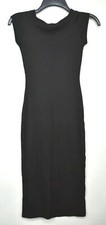 Fashion Nova Womens Black Scoop Neck Cap Sleeve Casual Stretch Sheath Dress XS