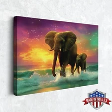 Trunks and Tides Wall Art, Canvas Print for Home Decor, Wall Decor Art Poster