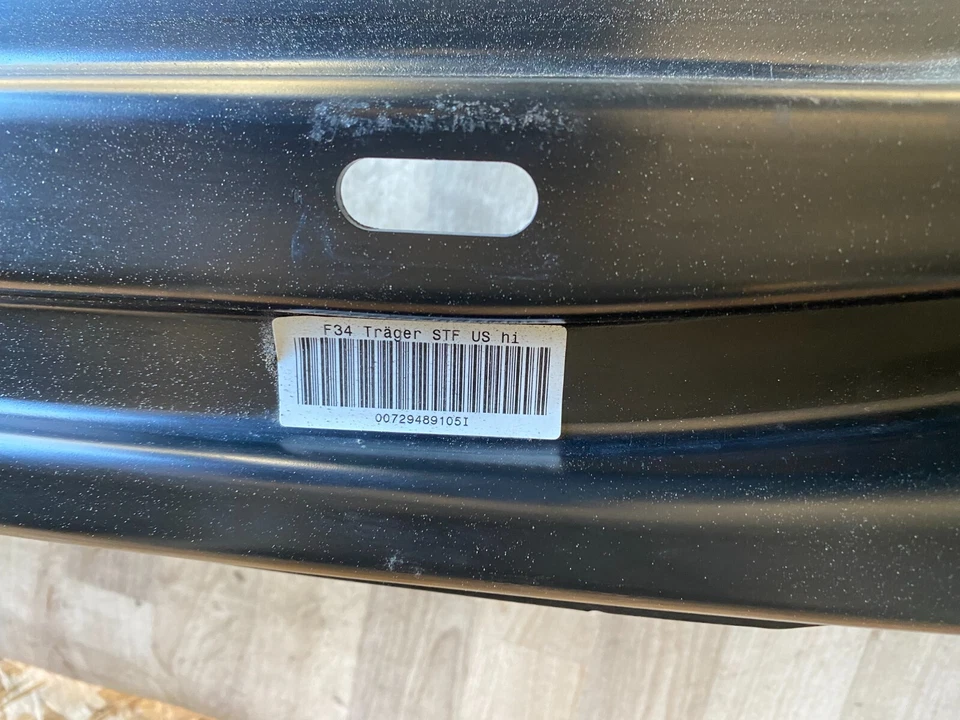 BMW 328XI 335I GT F34 OEM 14-19 REAR BUMPER REINFORCEMENT IMPACT BAR - Image 3 of 4