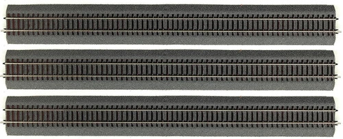 Roco H0 42506-S Gerades Gleis G4 mit Bettung, Länge 920 mm (3 Stück) - NEU + OVP