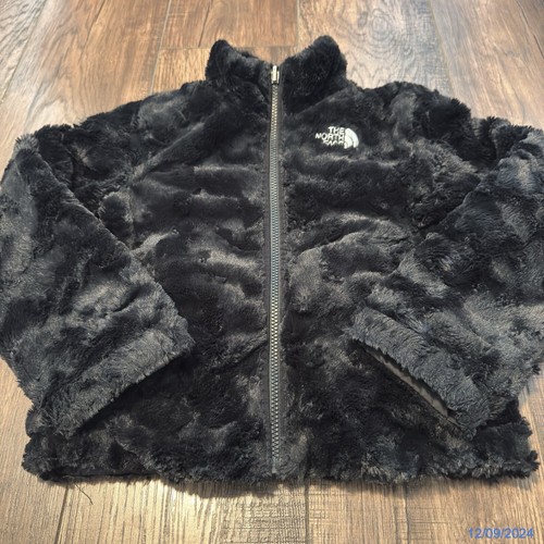 THE NORTH FACE Reversible Jacket Insulated Faux Fur Fleece Girls Size XS - Picture 3 of 7