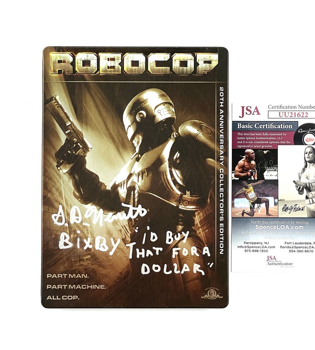 Robocop Bixby Snyder S.D. Nemeth Signed Steelbook DVD I'd