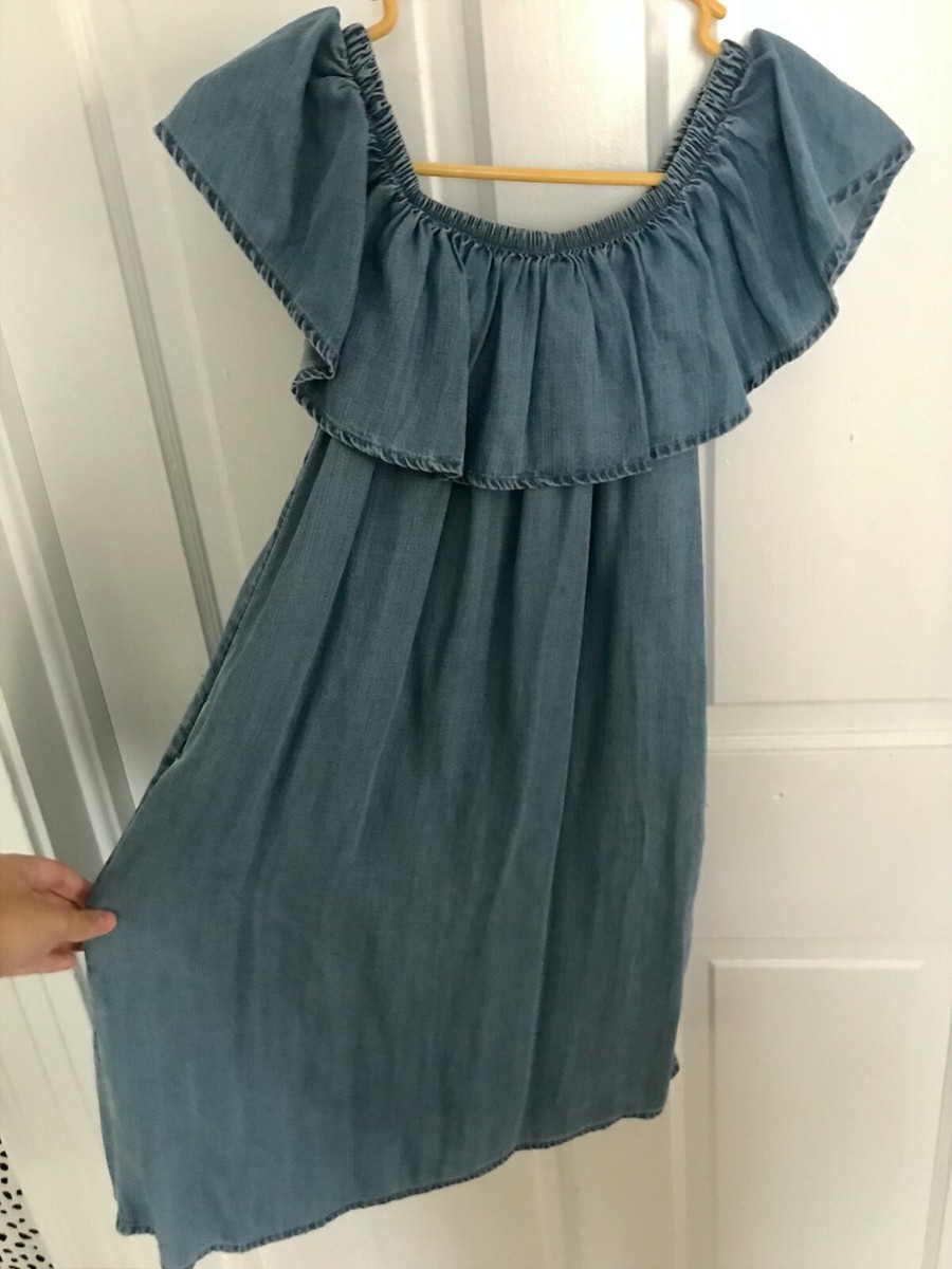 american eagle denim dress AE Embroidered Mini up front/Sleeveless with halter stra American Eagle Denim Tunic Dress