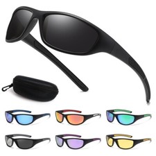 Polarized Sunglasses for Men Women Cycling Running Wrap Around Sports Sun Shades