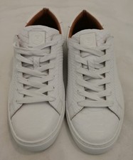 French Connection Fcuk Carlo Snake Embossed Sneaker Trainers White uk 10 eu 44 