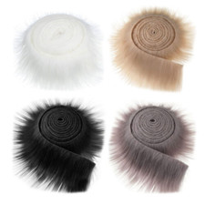 4pcs Artificial Fur Stripe Faux Fur Trim Faux Fur Ribbons Fake Fur Ribbon