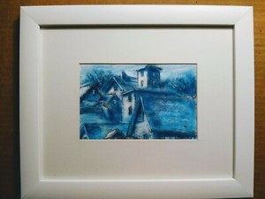 Original Gouache Painting Gloucester Cape Ann Artist Paul Neily