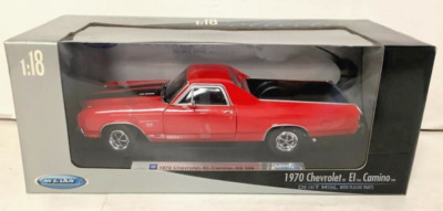 NEW WELLY 12543W Chevy 1970 Chevrolet EL CAMINO Red '70 Diecast Ertl Car 1:18