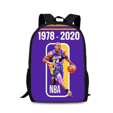 Kobe Basketball Player Backpack Cute for Boys Girls School Travel 17 Inch