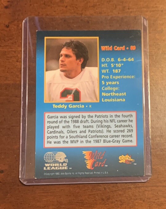 1992 Wild Card World League Teddy Garcia #89 | eBay