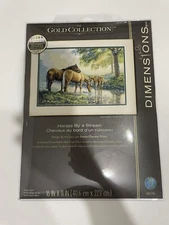 Unopen- New Dimensions Gold Collection 35174 Horses by a stream