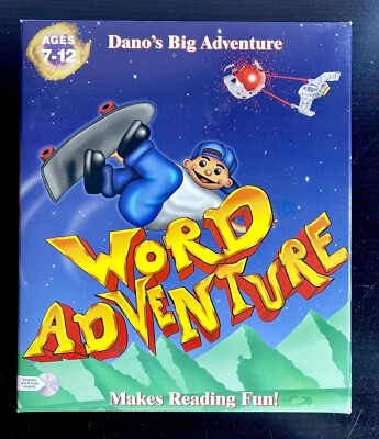 Dano s Big Adventure Word Adventure PC Big Box Smartek WordSmart Vintage NEW