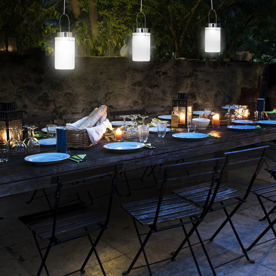 Solarlampe Einmachglas LED Solarlaterne Gartenlampe Solarglas Lampe Solarlicht - Bild 4 von 4