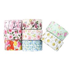 Floral Flower Printed Grosgrain Ribbon Tape 1" Wide x 40 Yards Total for DIY ...