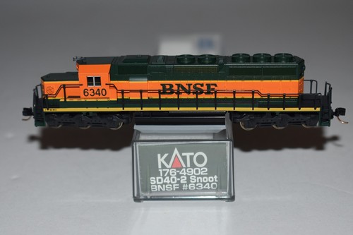 Locomotora diésel Snoot escala N KATO 176-4902 BNSF SD40-2 6340 C58214 | Condition: Used