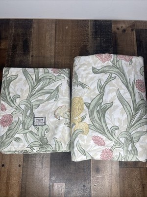 WILLIAM MORRIS Iris Summer Floral Duvet Cover & Shams- Size King