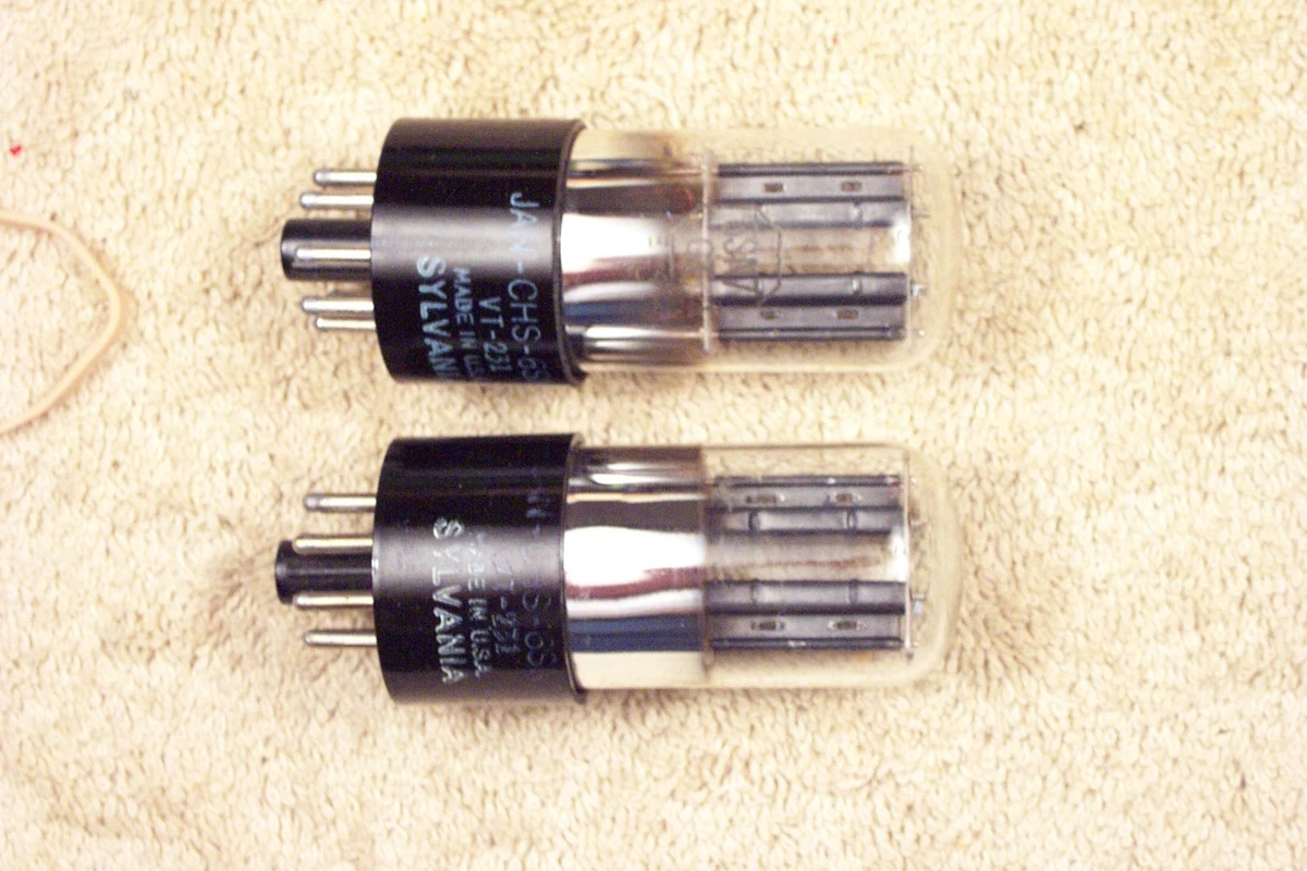 6SN7-WGT SYLVANIA ワンペアセット 真空管 (98) Sylvania 6SN7W Tube Set NOS Original Box Vintage Rare– Retro Gear Shop