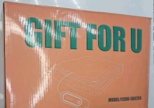 ESTINGO Heated Electric Blanket Throw  50"x60" Heating Twin Green YCDM-EB6284