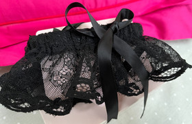 Agent Provocateur LOVE black lace thigh garter NEW original vintage range