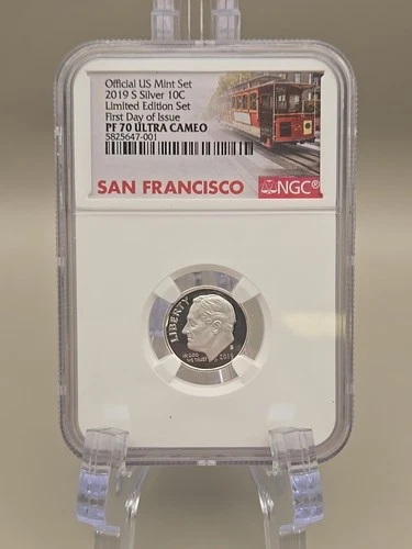 2019 S 10c Silver NGC PF70 Ultra Cameo Roosevelt Dime Limited Edition Set FDOI