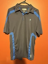 Genuine BMW Cool Logik UTK Polo Golf Shirt M Embroidered Logo Sports Car Stretch