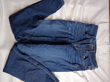 American Eagle Jegging Jeans Stretch Blue Denim Regular Fit Button Zip Women