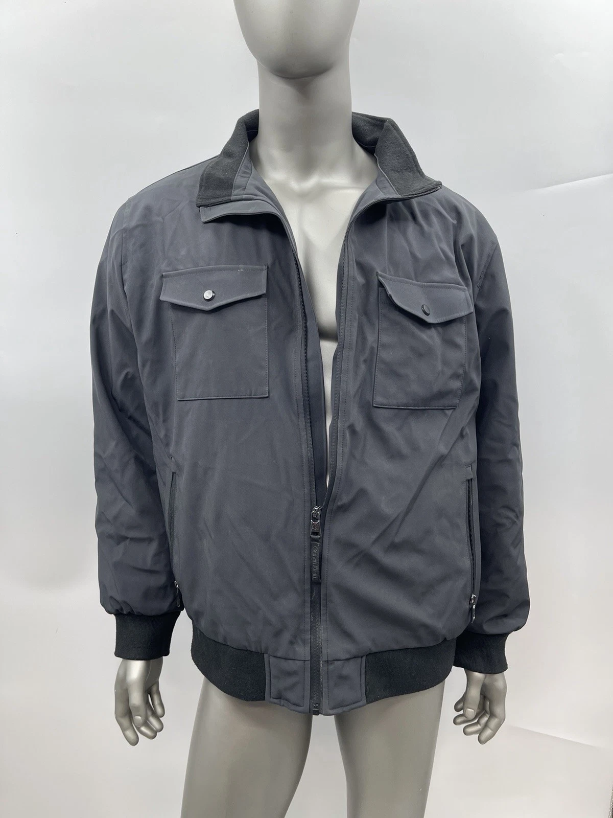 Calvin Klein Men Water Resistant Flextech Stretch Bomber Jacket Size XL