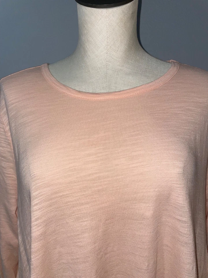 Túnica Diane Gilman para mujer Mix Media alta baja talla 1X falda plisada dobladillo cuello barco Foto 2 de 4