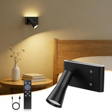 Wall Sconce Battery Operated Reading Lights, 10000mAh Rechargeable Wireless