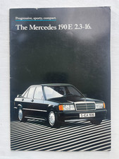 Mercedes-benz 190e 2.3 16v Cosworth 1986 Uk Sales Brochure Spec Sheet