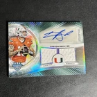 2025 Bowman Best U Carson Beck Refractor Dual Relic Auto Player Worn Miami