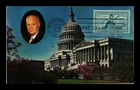 US POSTCARD NATIONAL GUARD FIRST DAY ISSUE SCOTT 1017 PRESIDENT EISENHOWER