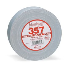 Nashua 357 Duct Tape, White, 60 Yd L, 1-7/8 In W